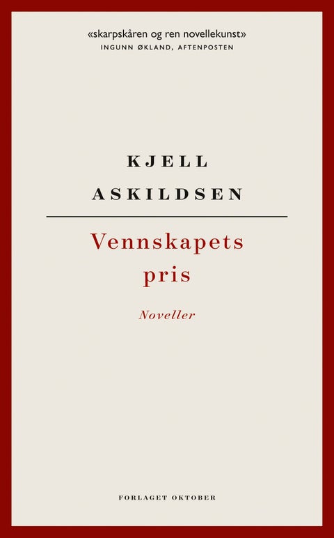 Vennskapets pris - noveller