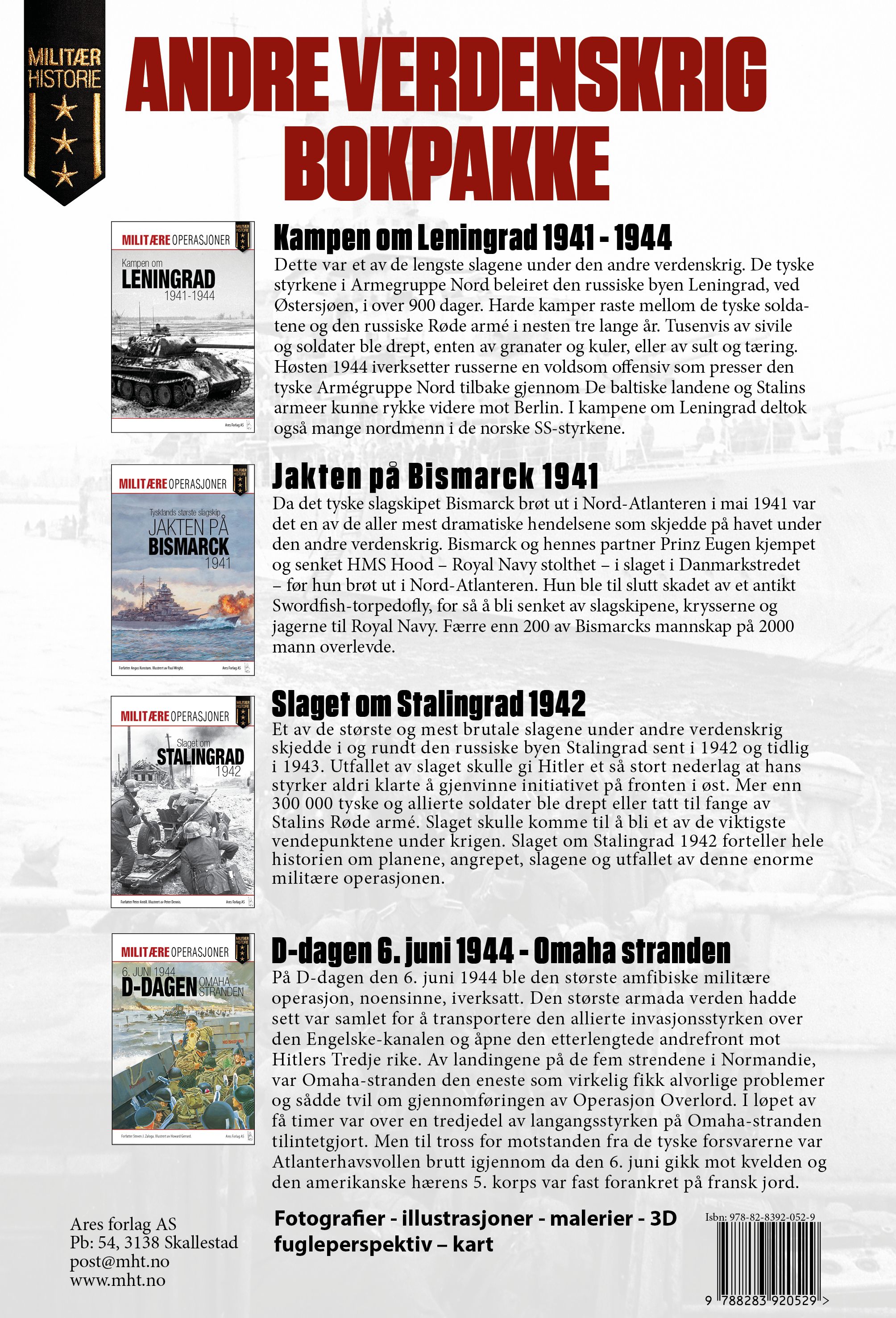 Andre verdenskrig bokpakke