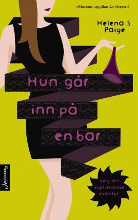 Hun går inn på en bar