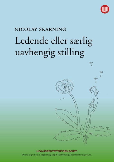 Ledende eller særlig uavhengig stilling