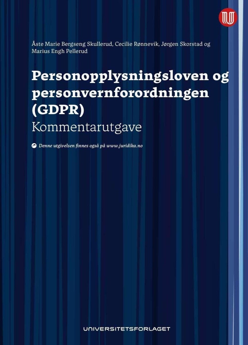 Personopplysningsloven og personvernforordningen (GDPR)