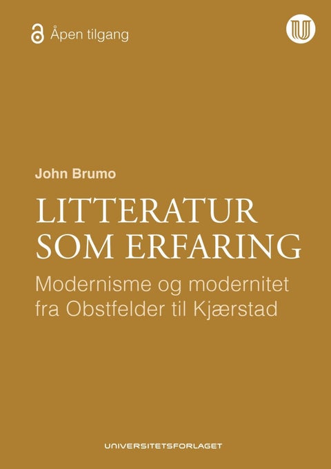 Litteratur som erfaring - modernisme og modernitet fra Obstfelder til Kjærstad