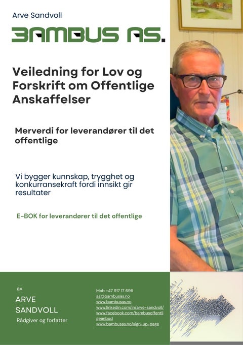 Veiledning for Lov og Forskrift om offentlige anskaffelser - merverdi for leverandører til det offentlige