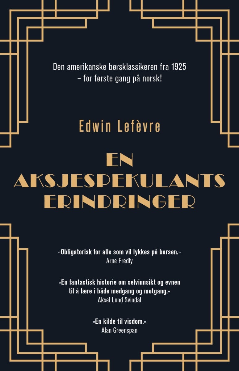 En aksjespekulants erindringer