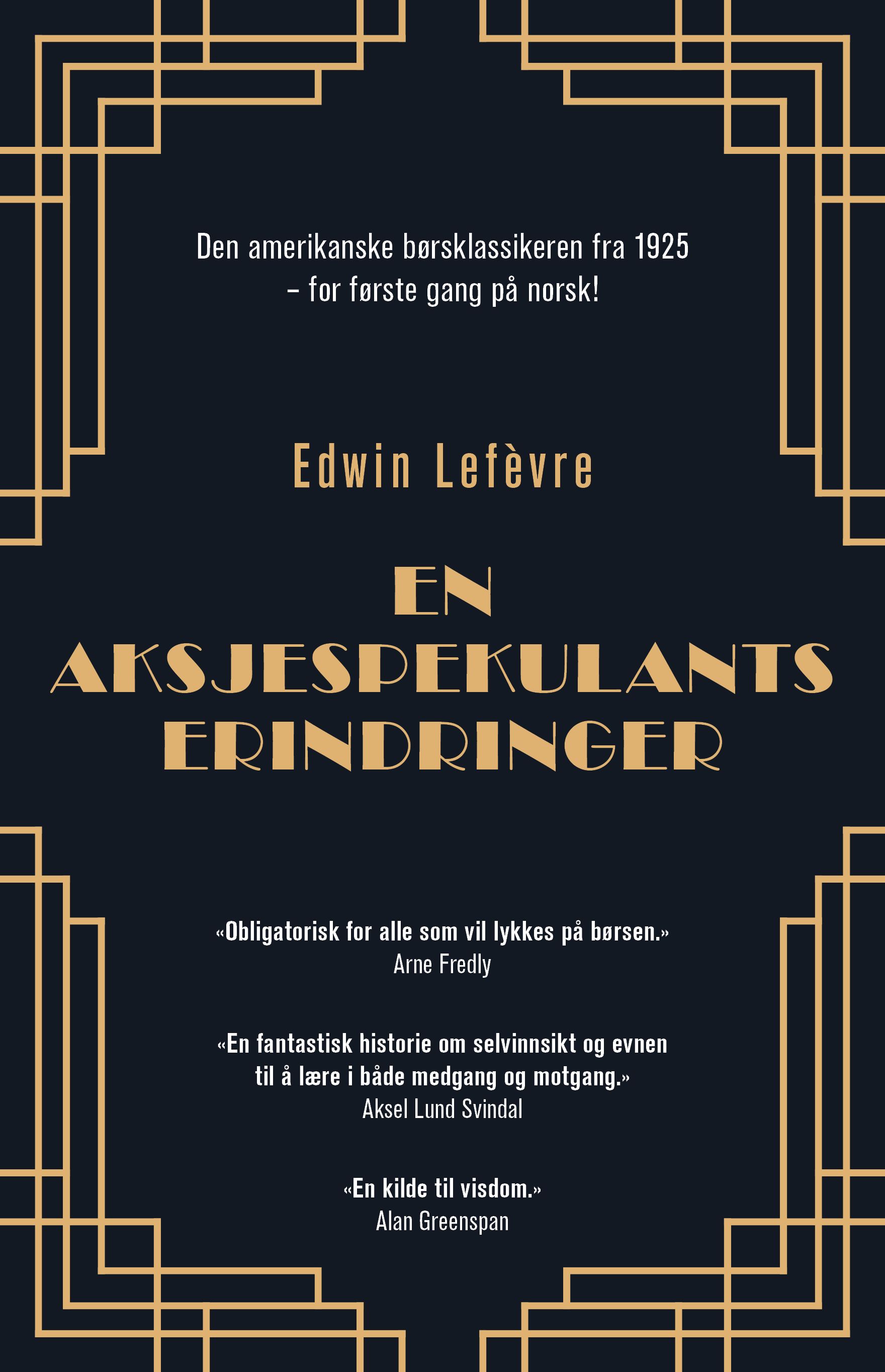 En aksjespekulants erindringer