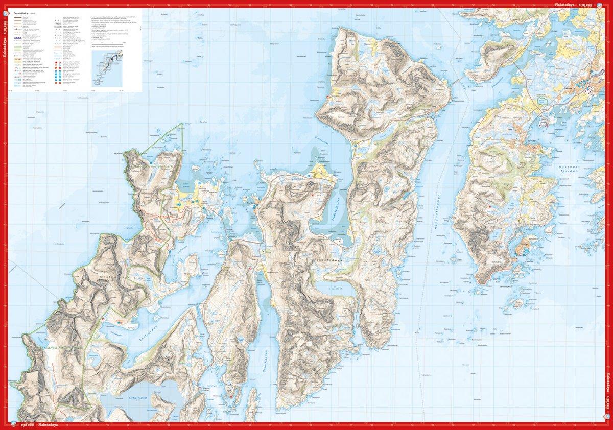 Høyfjellskart Lofoten: Moskenesøya & Flakstadøya