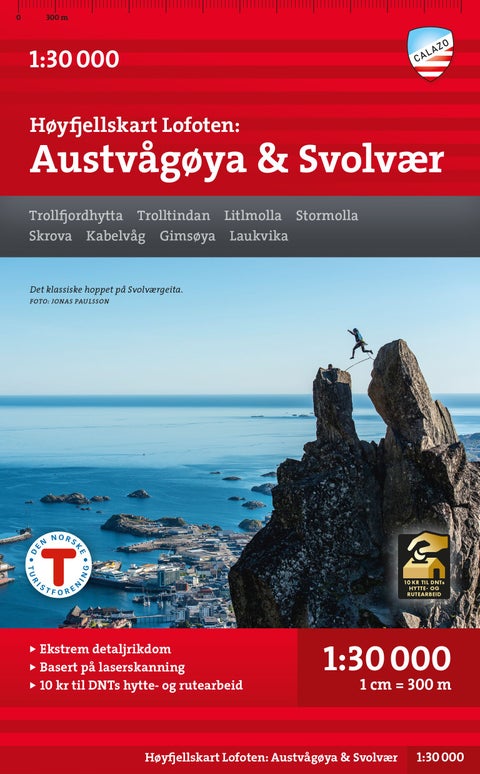 Høyfjellskart Lofoten: Austvågøya & Svolvær