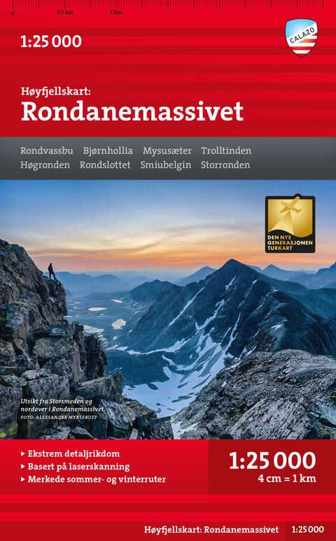 Høyfjellskart: Rondanemassivet