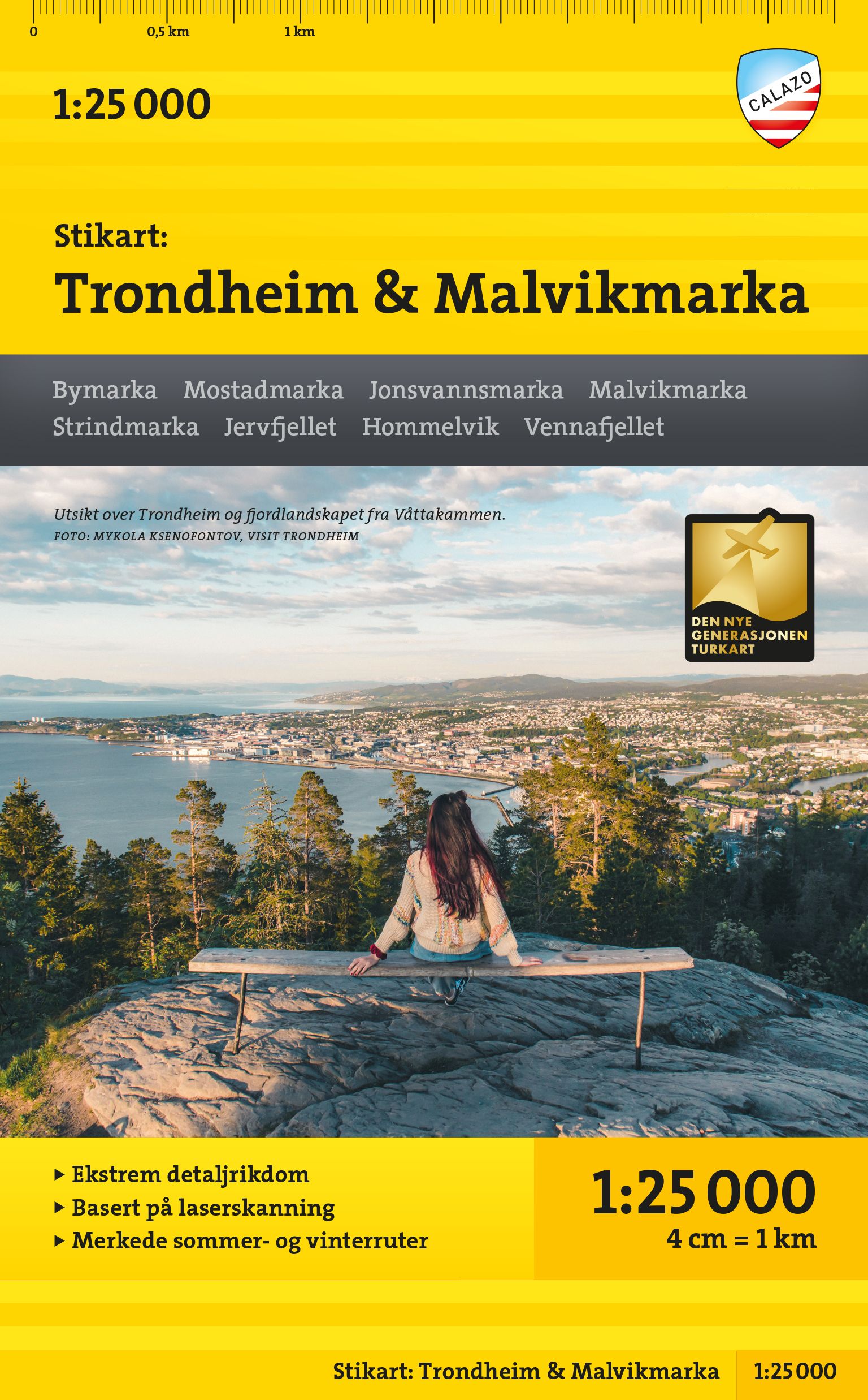 Stikart: Trondheim & Malvikmarka