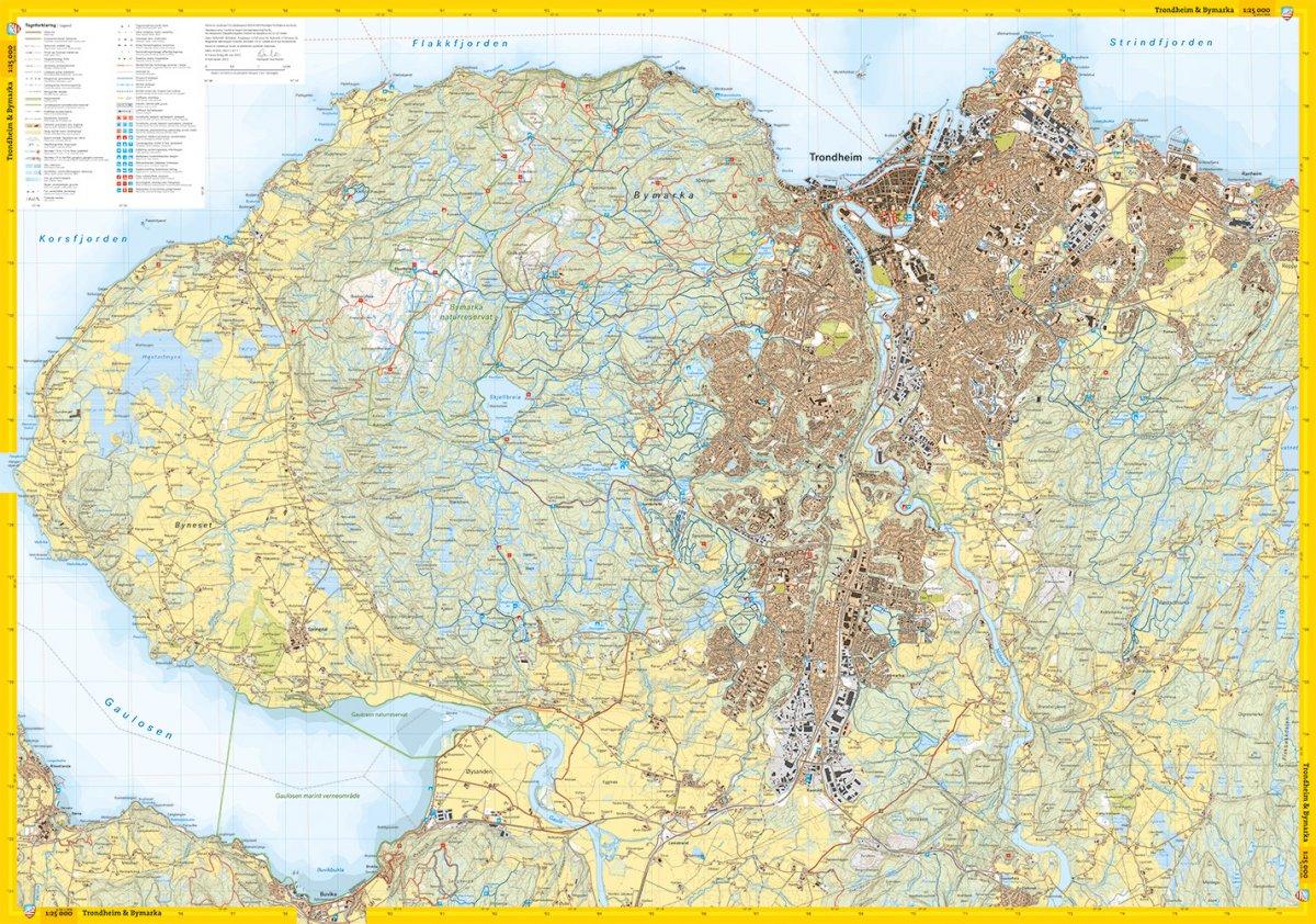 Stikart: Trondheim & Malvikmarka
