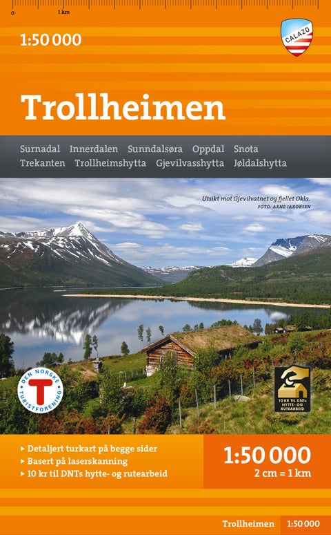 Trollheimen Hiking Map
