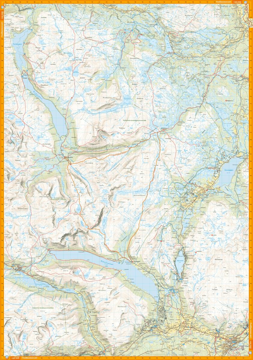 Trollheimen Hiking Map