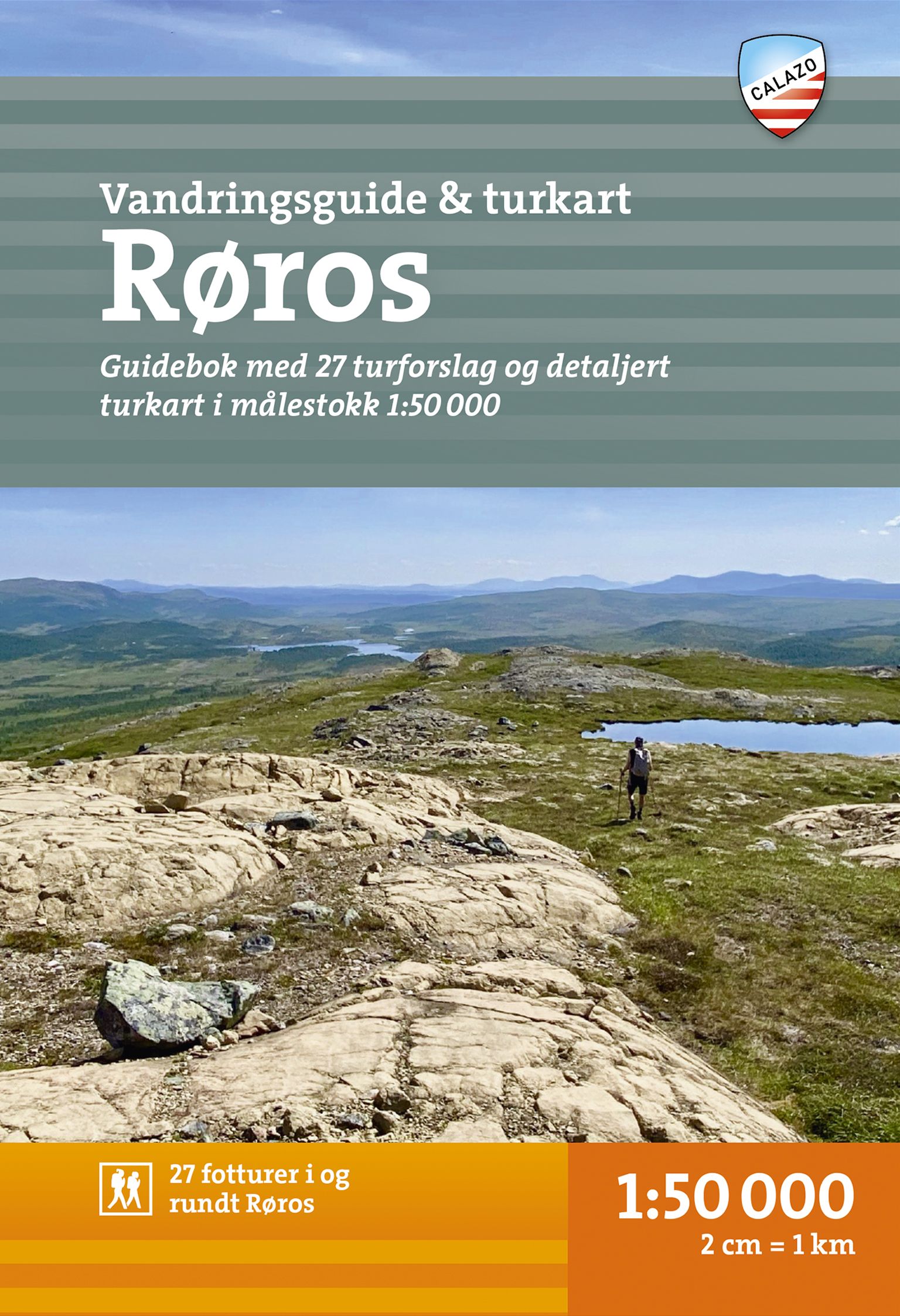 Røros - vandringsguide & turkart : guidebok med 27 turforslag og detaljert turkart i målestokk 1:50 000