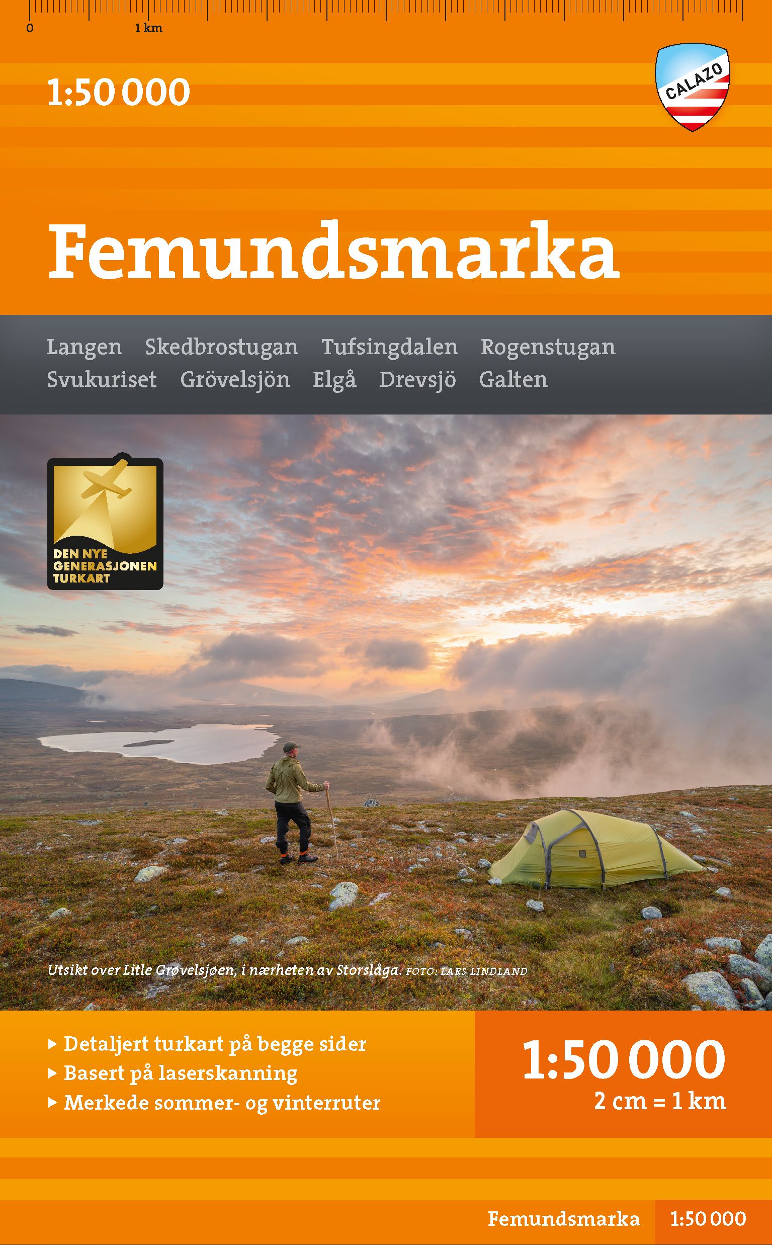 Femundsmarka Hiking Map - 1:50,000