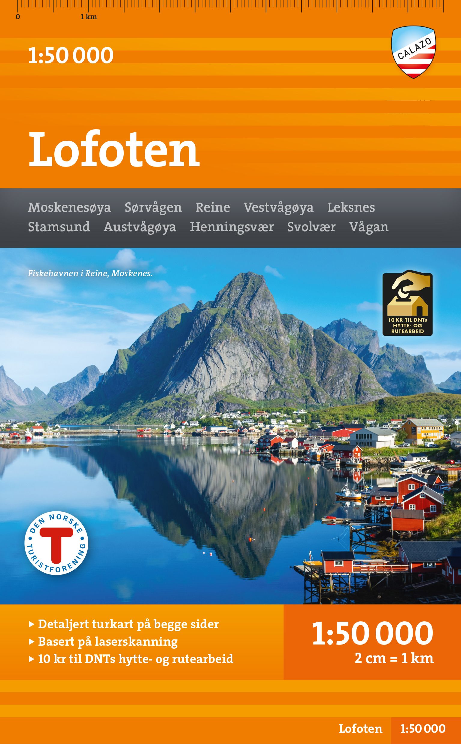 Lofoten Hiking Map - (Turkart)