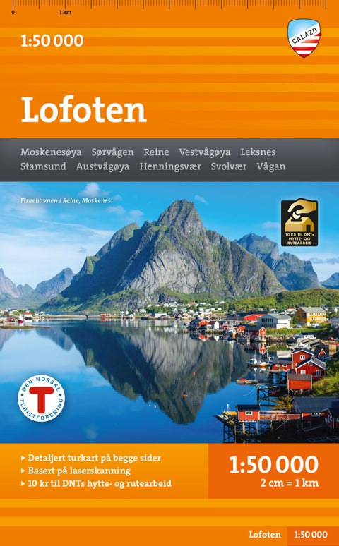 Lofoten Hiking Map - (Turkart)