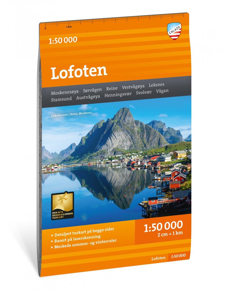 Lofoten Hiking Map - (Turkart)