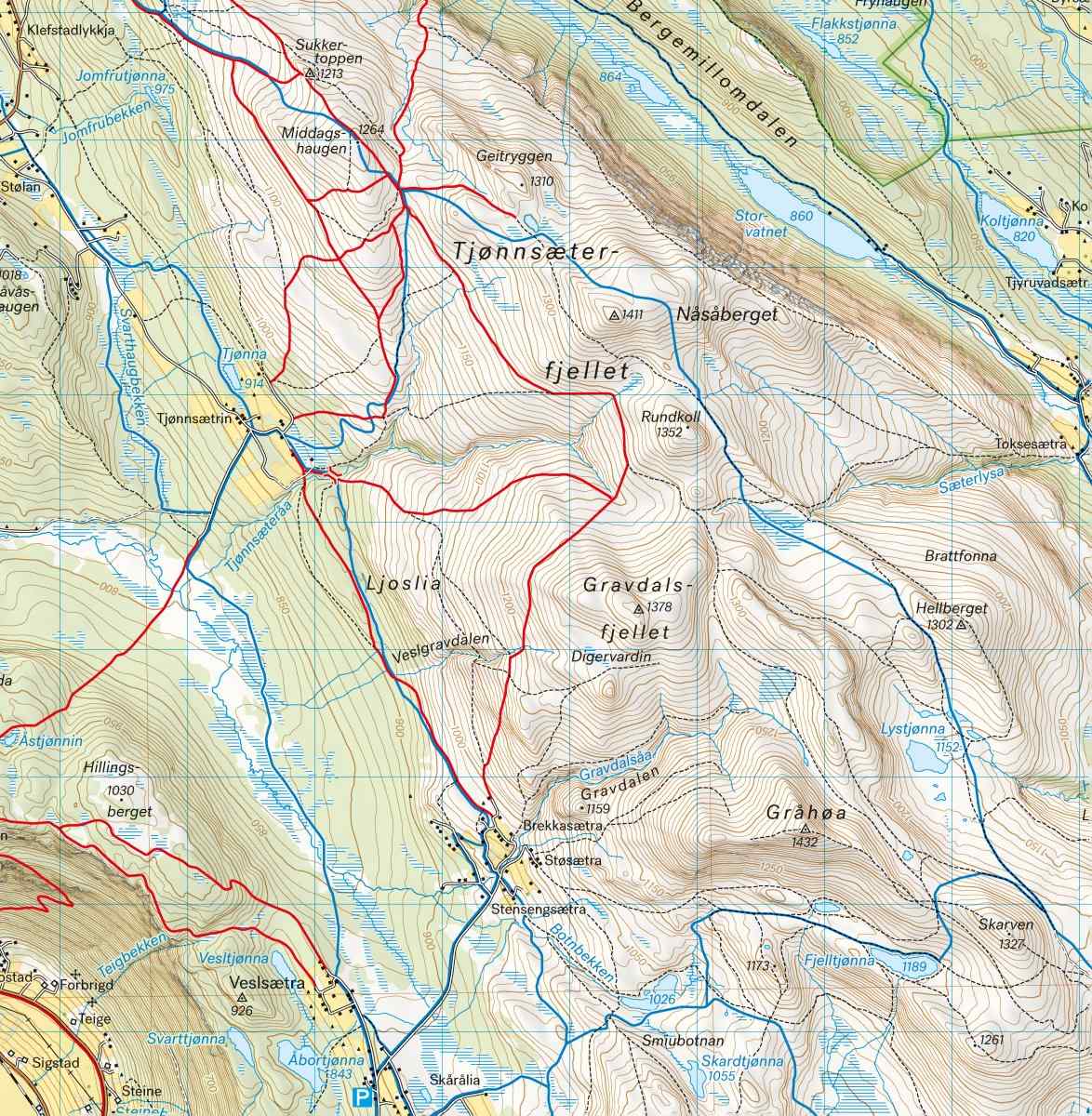 Turkart Venabygdsfjellet Ringebu