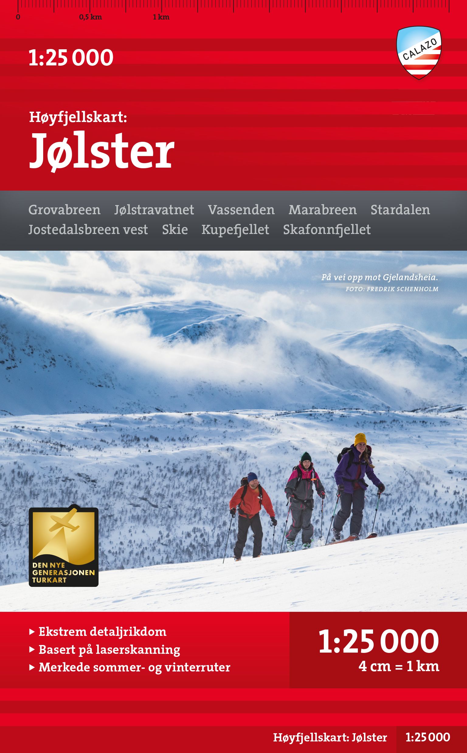 Høyfjellskart Jølster