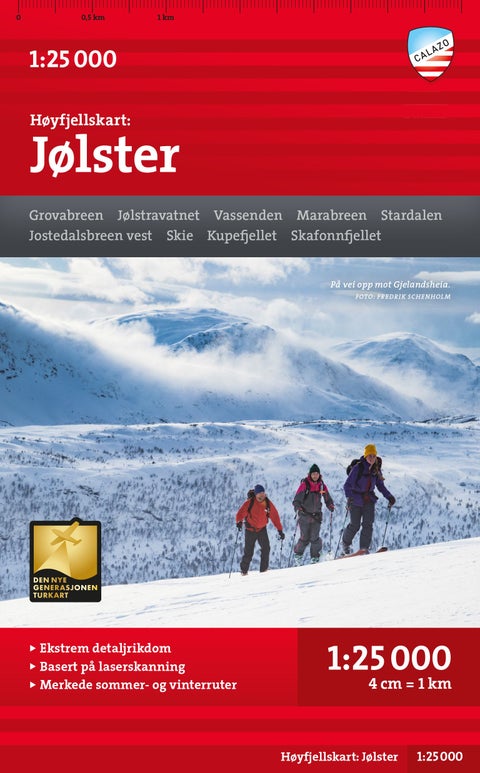 Høyfjellskart Jølster