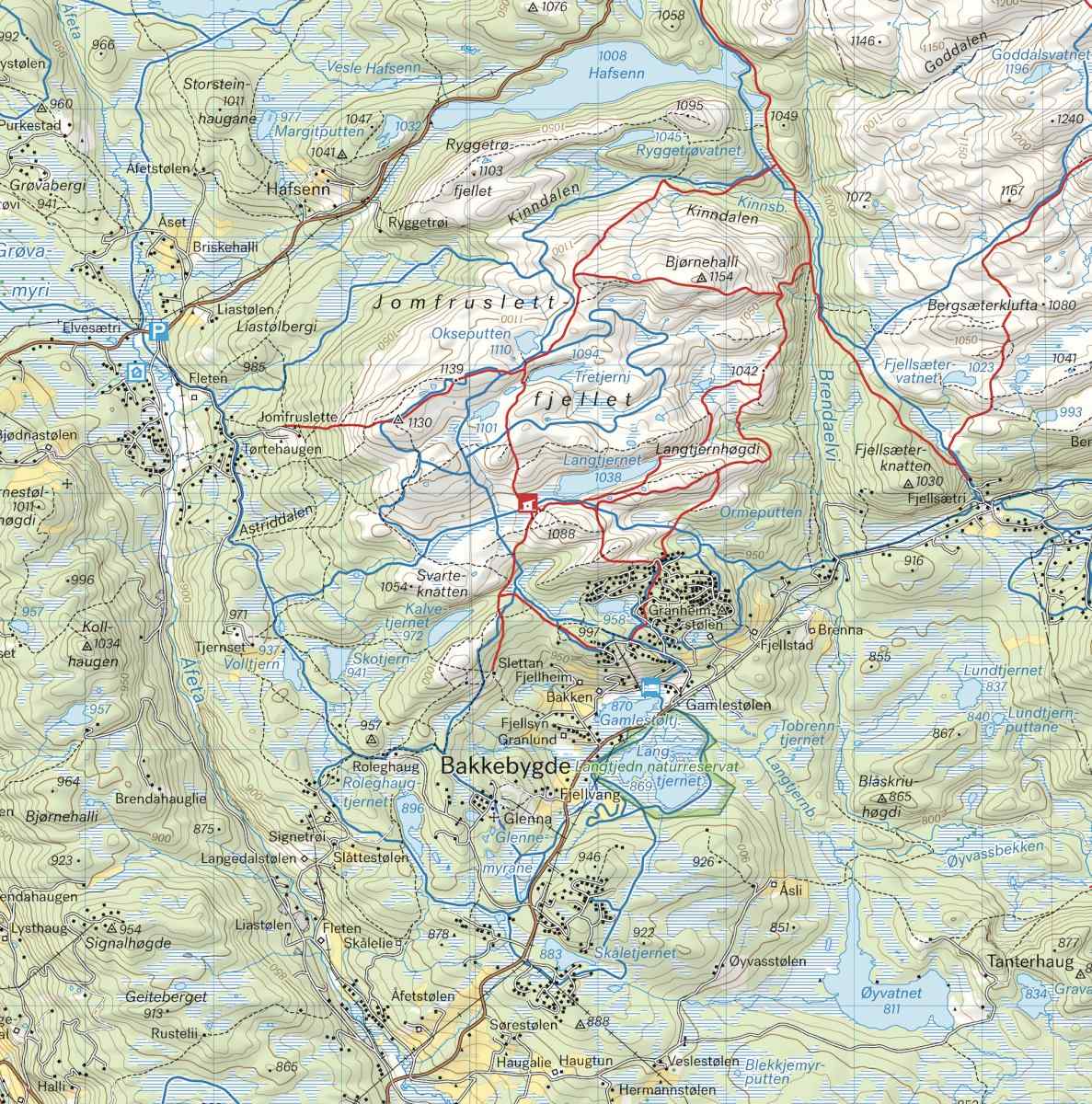 Turkart Langsua nasjonalpark och Spåtind