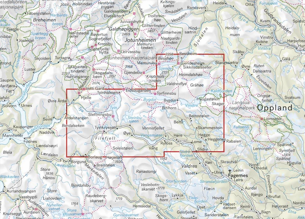 Turkart Beitostølen & Filefjell