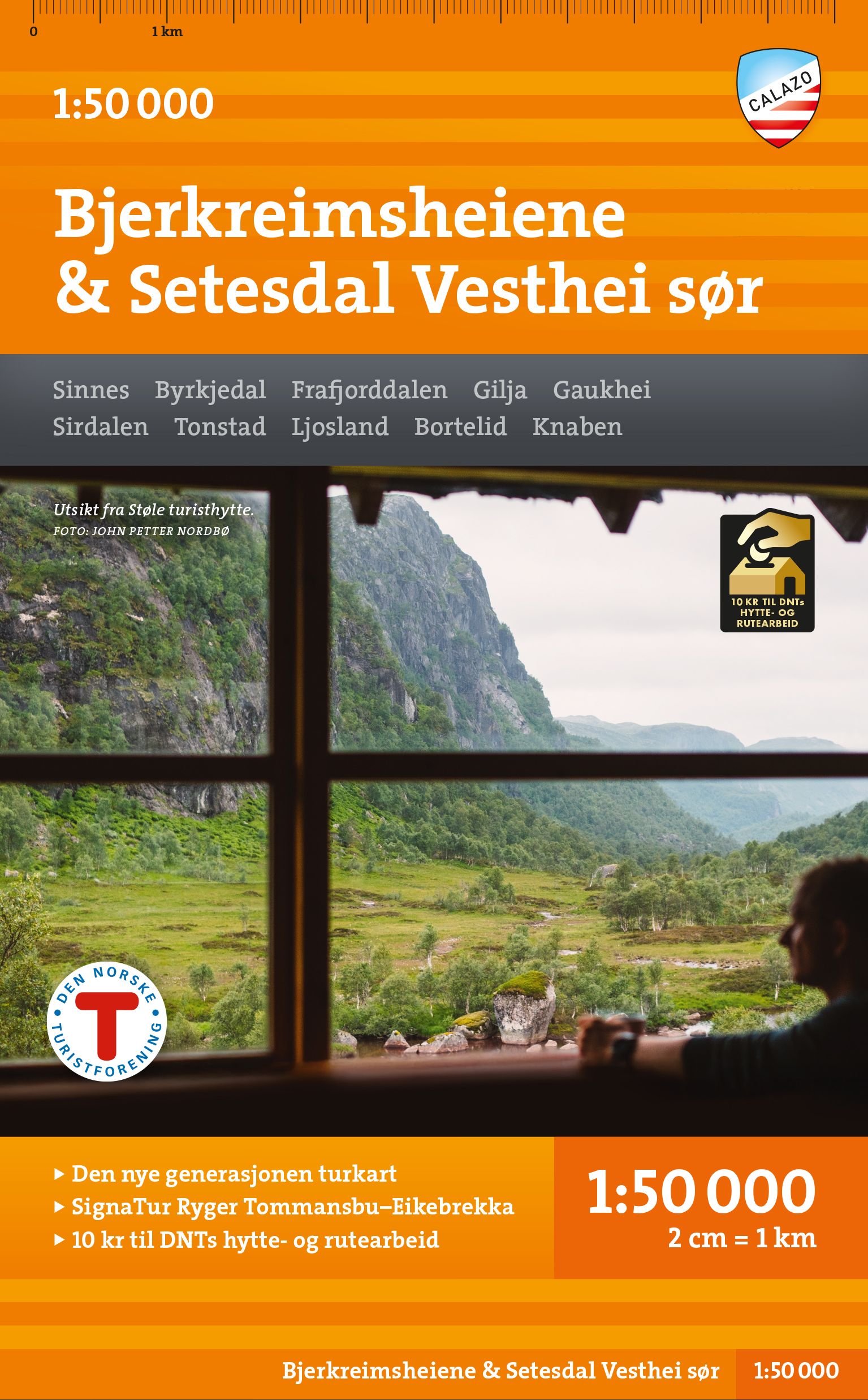 Turkart Bjerkreimsheiene & Setesdal Vesthei sør