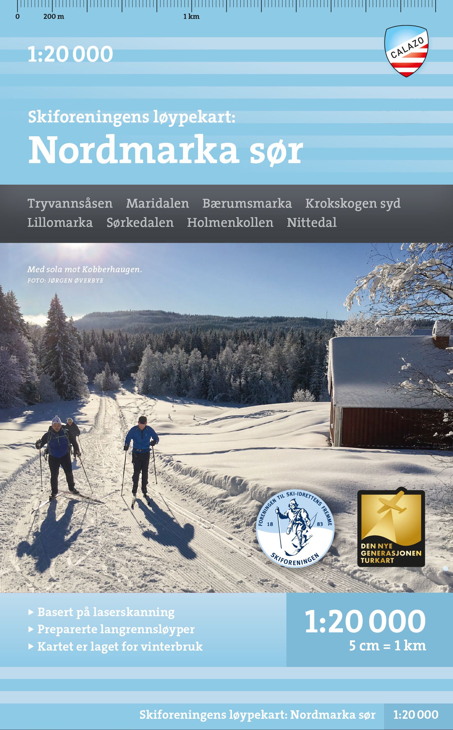 Løypekart Nordmarka sør