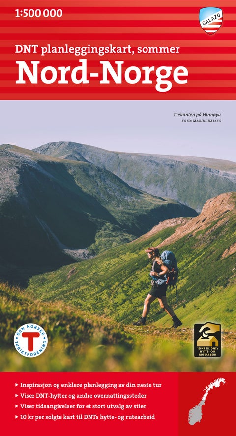 DNT planleggninskart Nord-Norge