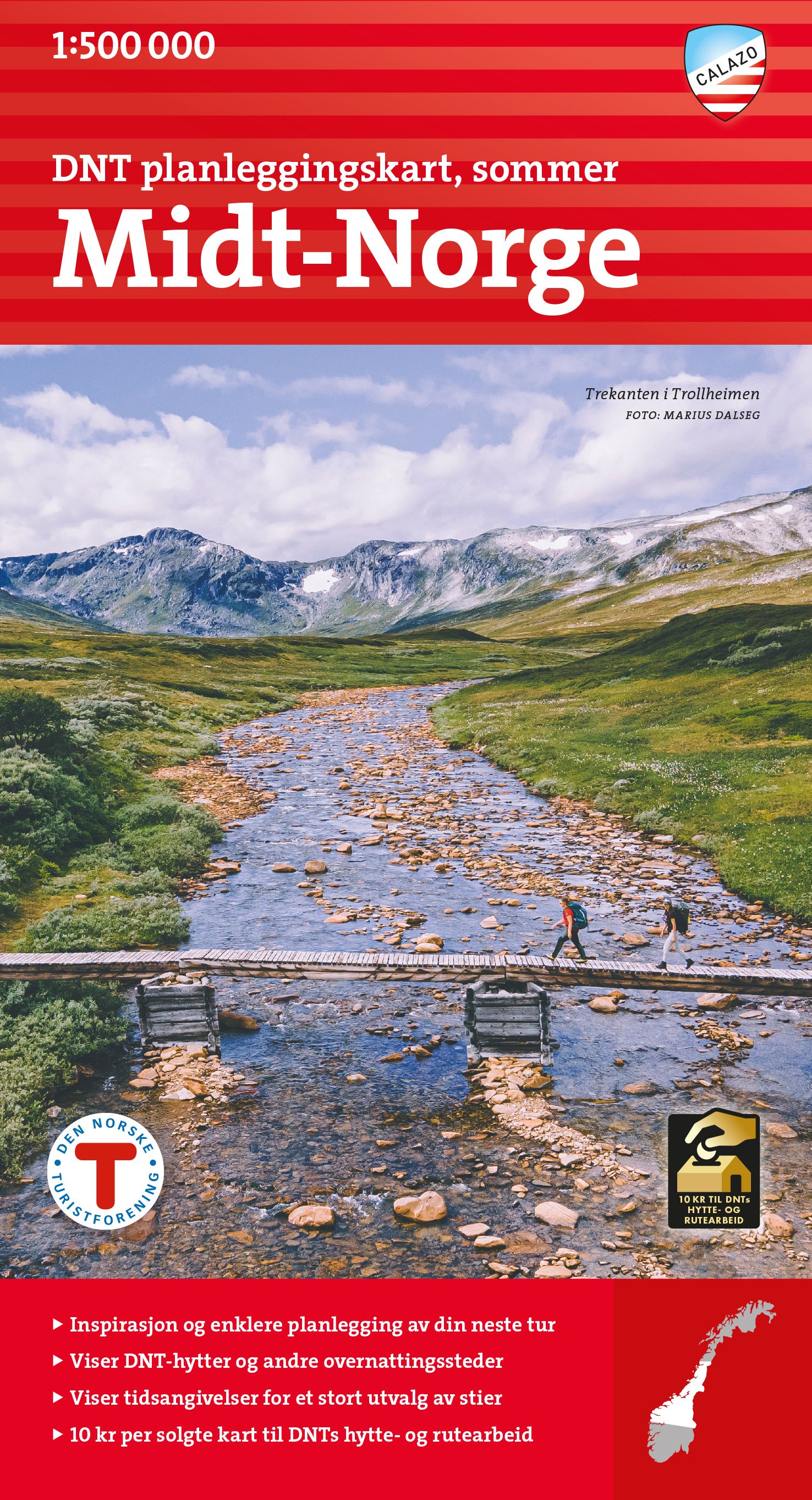 DNT planleggninskart Midt-Norge