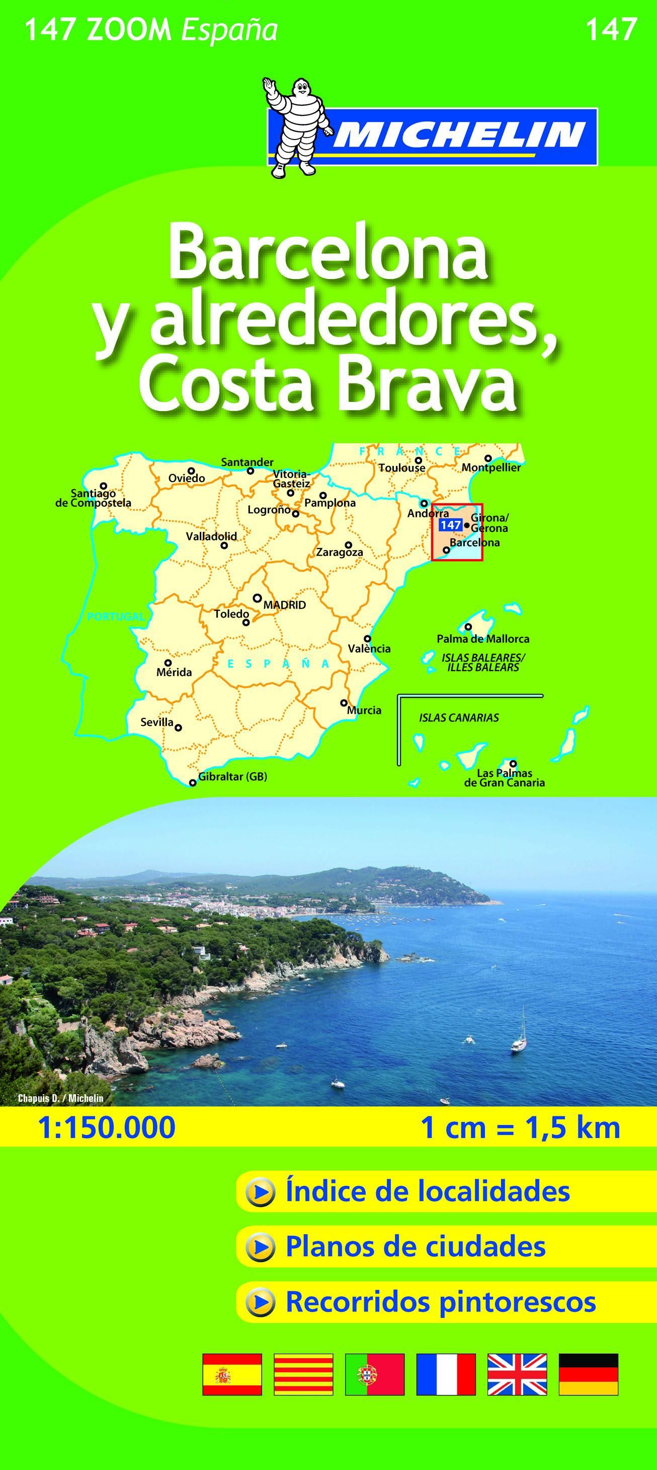 Costa Brava, Barcelona y Alrededores = Environs, de Barcelone, Costa Brava