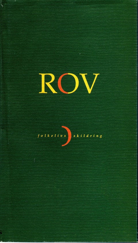 Rov - folkelivsskildring