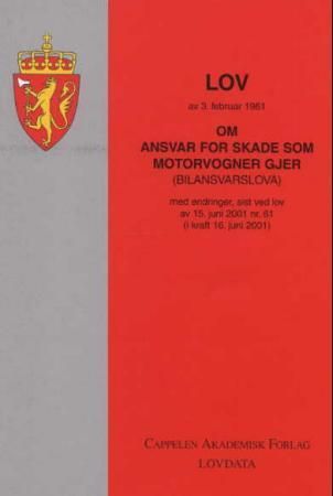 Lov om ansvar for skade som motorvogner gjer (bilansvarslova) av 3. februar 1961 - med endringer, sist ved lov av 21.  juni 2002 nr. 41 (i kraft 1. januar 2003)