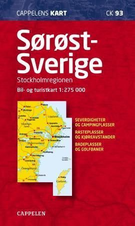 Sørøst-Sverige - Stockholmsregionen : bil- og turistkart