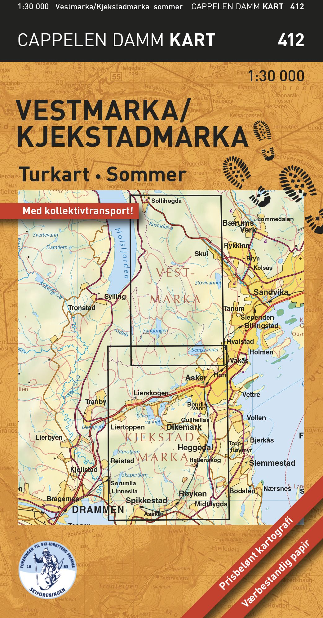 Vestmarka/Kjekstadmarka - turkart - sommer