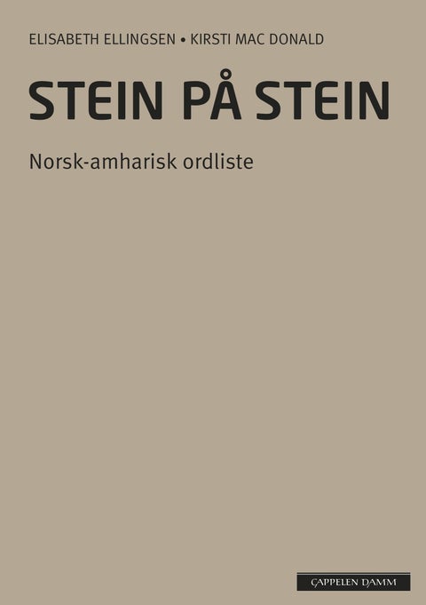 Stein på stein - norsk-amharisk ordliste