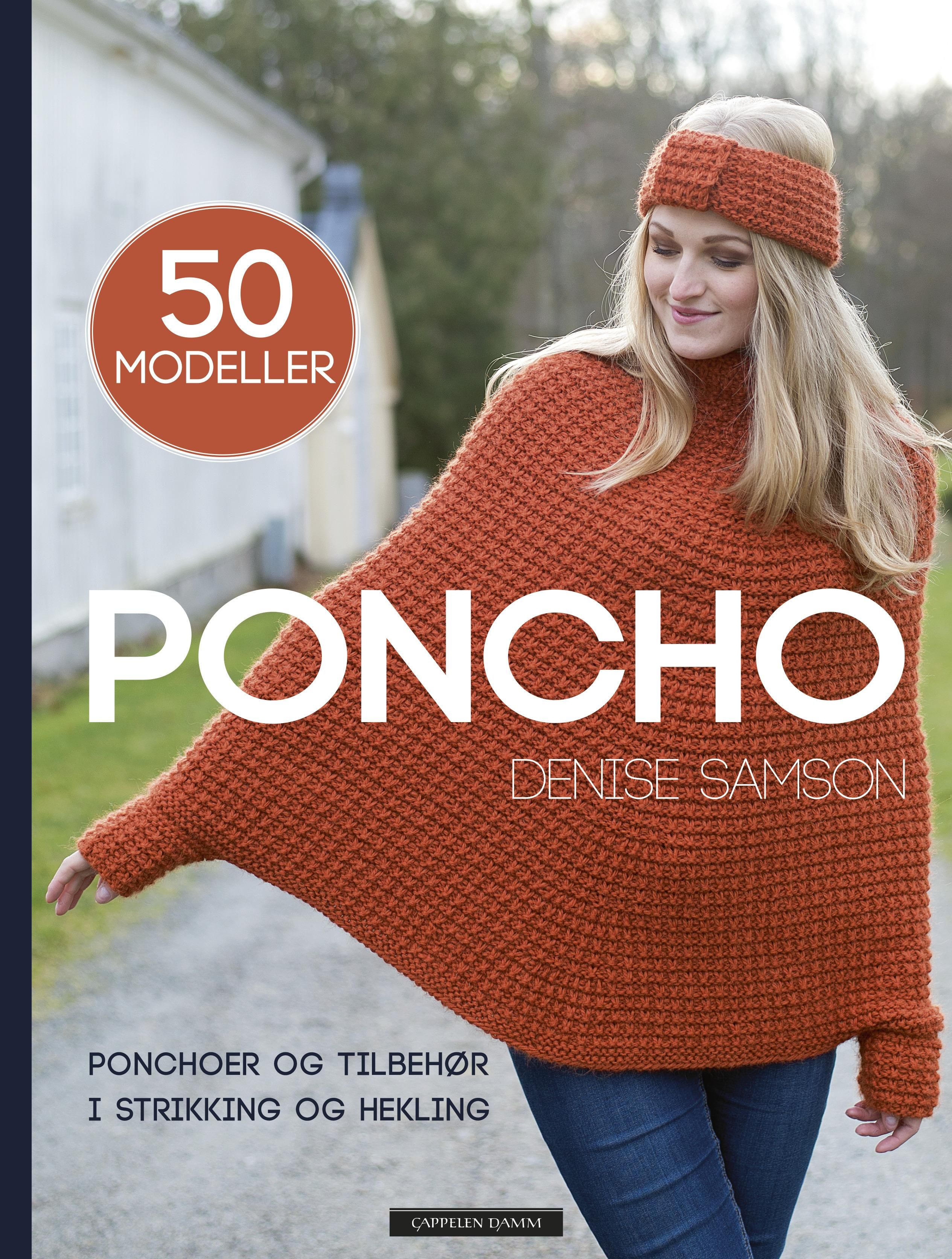 Poncho - ponchoer og tilbehør i strikking og hekling