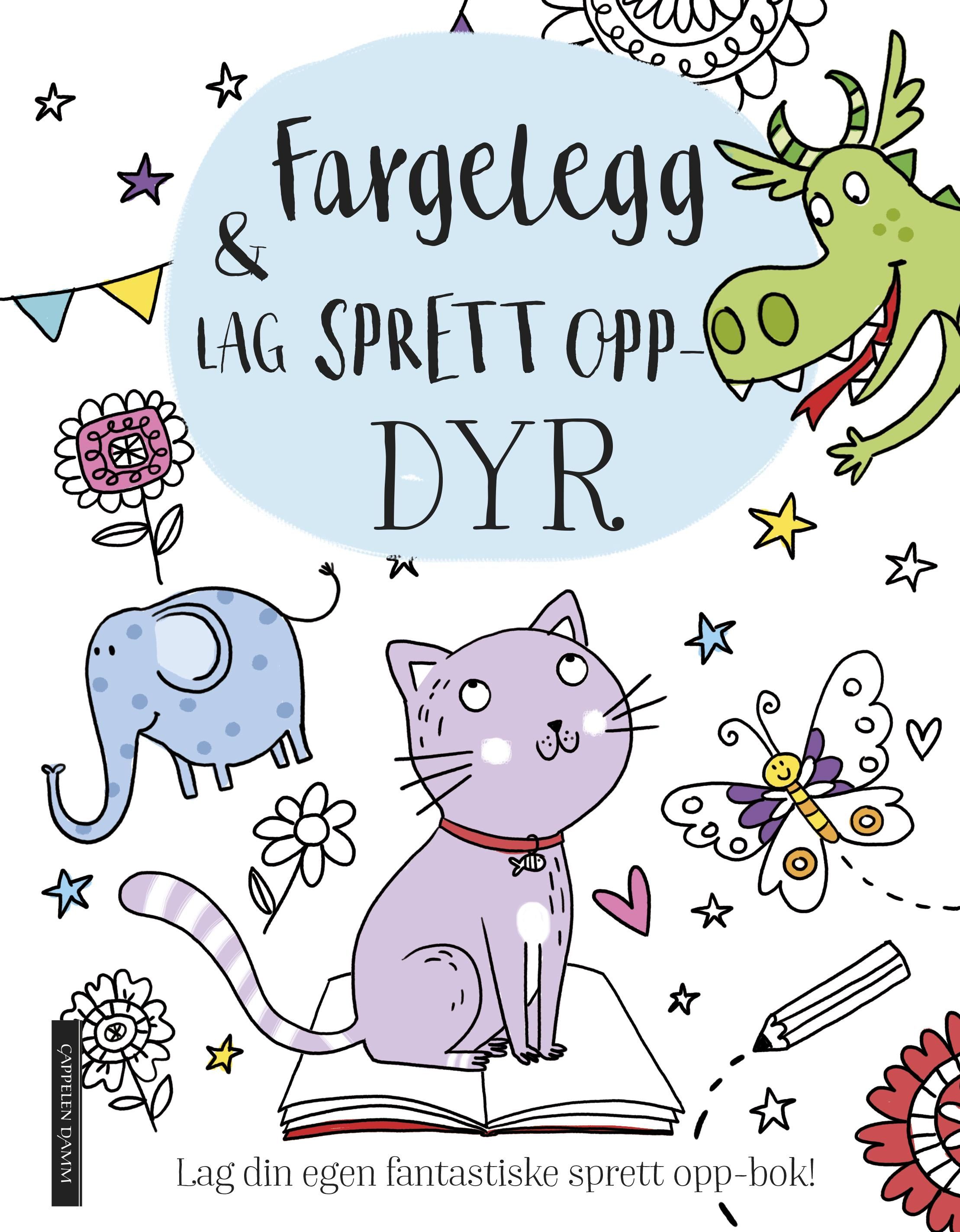 Fargelegg & lag sprett opp-dyr - lag din egen fantastiske sprett opp-bok!