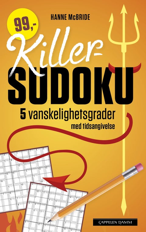 Killer-sudoku - 5 vanskelighetsgrader med tidsangivelse