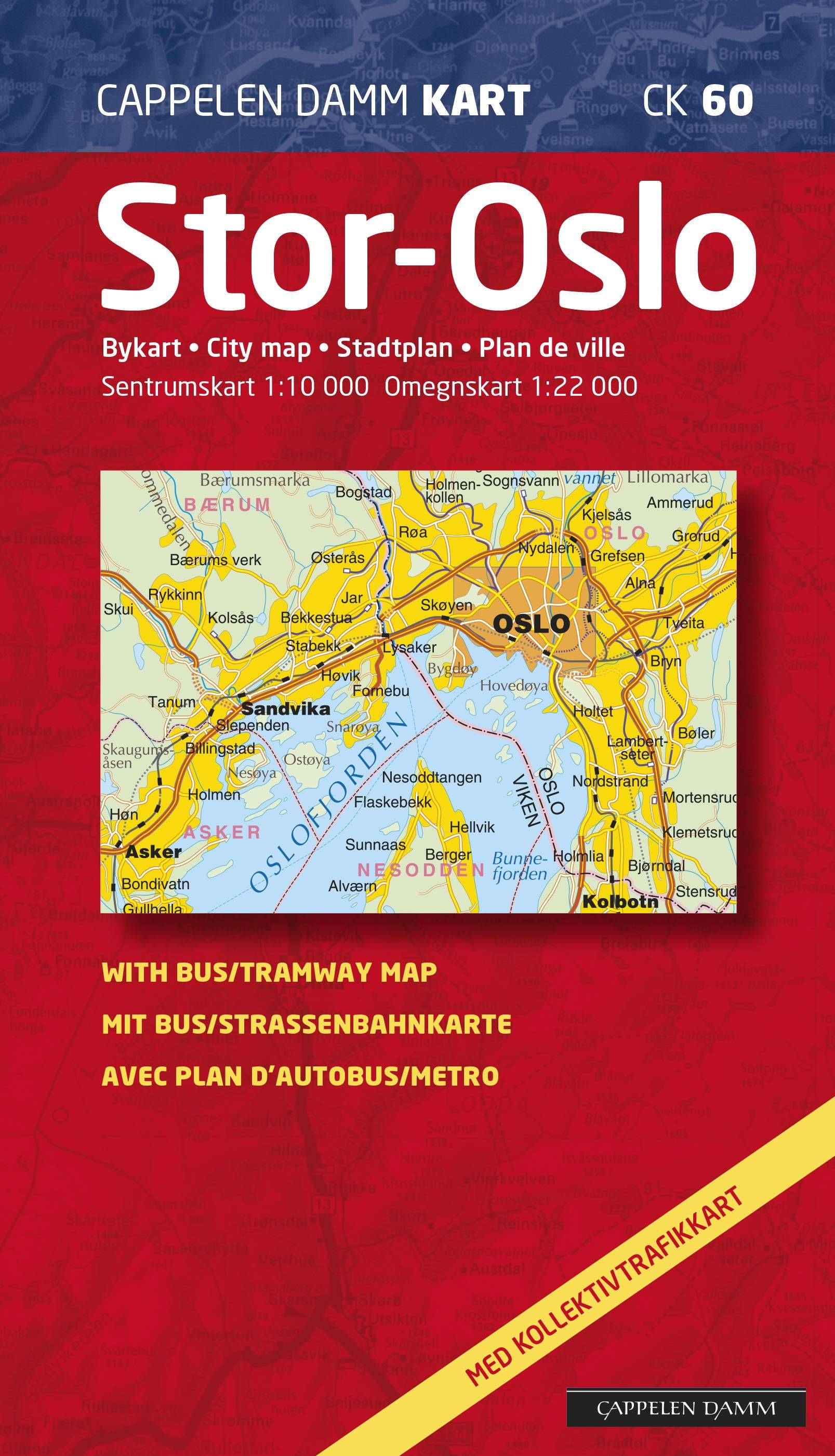 Stor-Oslo - bykart = city map = Stadtplan = plan de ville