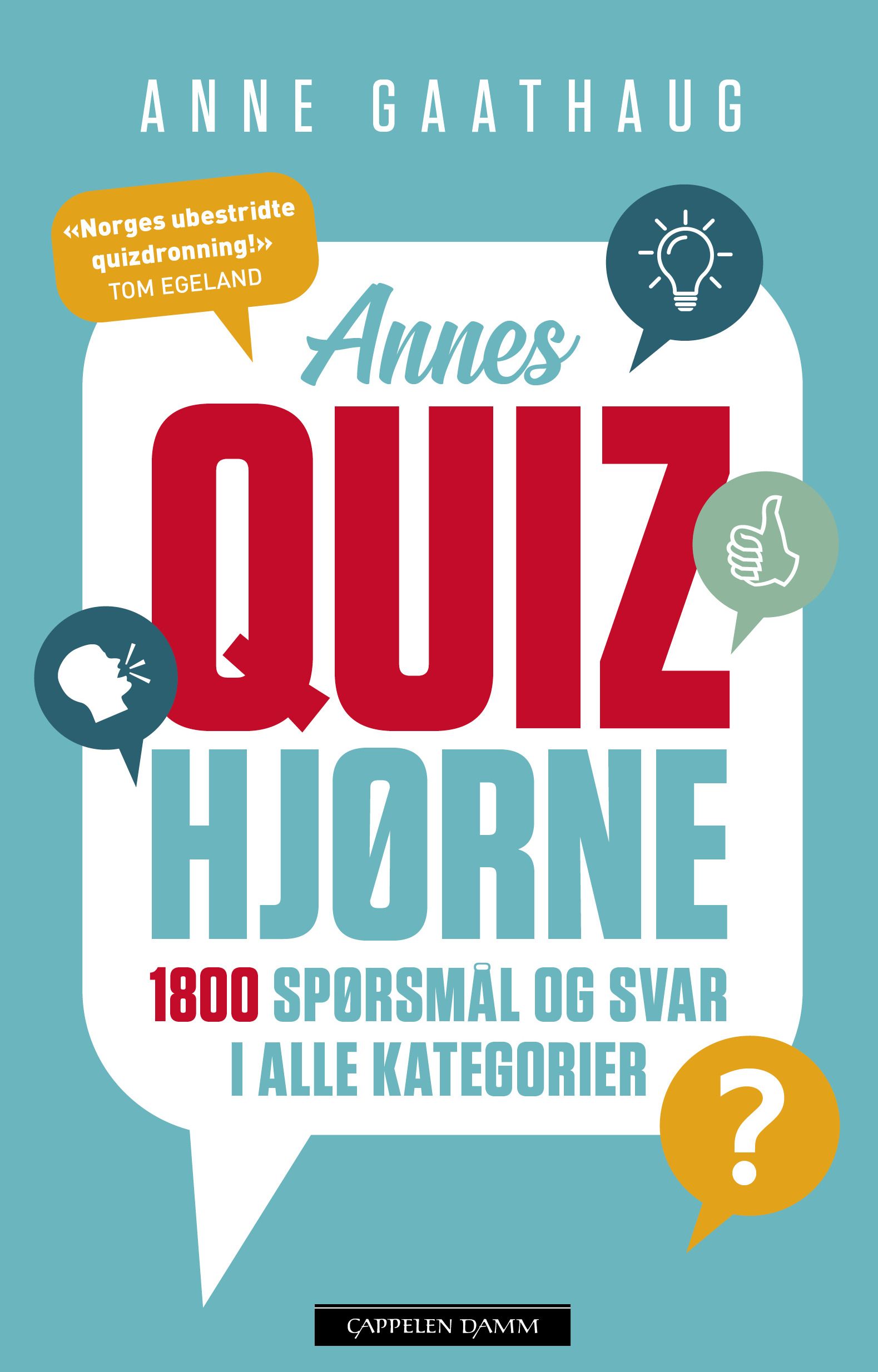 Annes quizhjørne - 1800 spørsmål og svar i alle kategorier