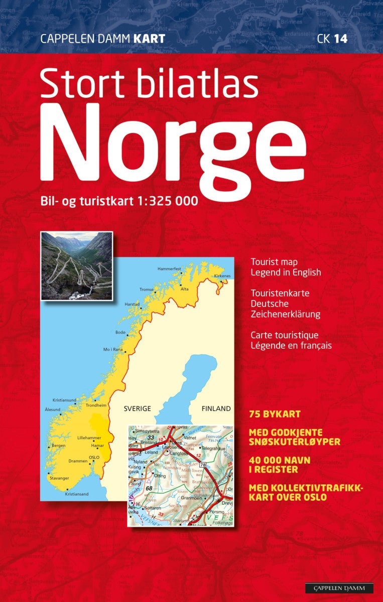 Stort bilatlas Norge