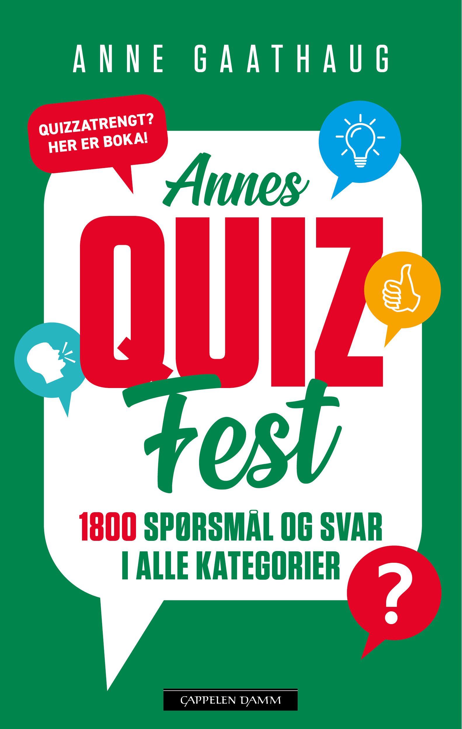 Annes quizfest - 1800 spørsmål og svar i alle kategorier
