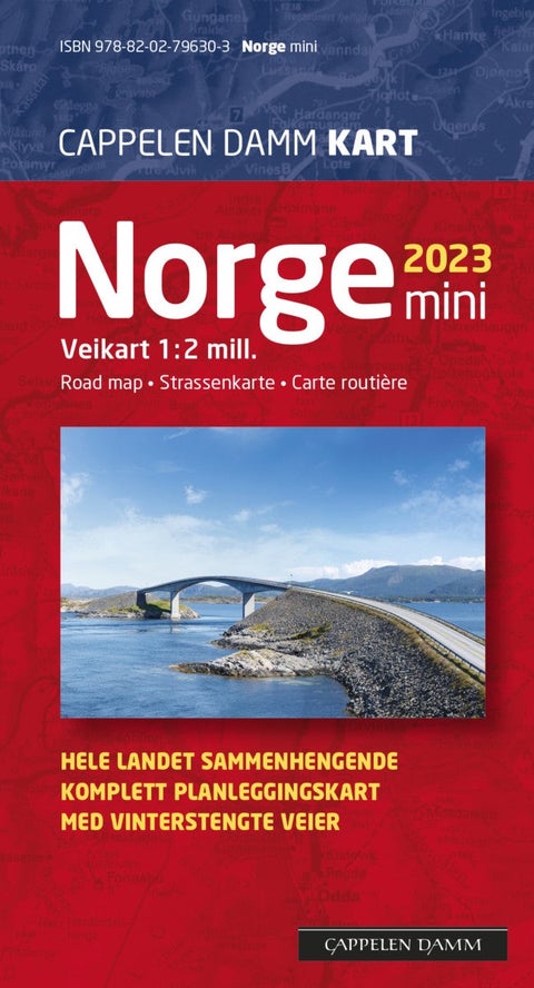Norge mini 2023 - veikart = road map = Strassen Karte = carte routiére