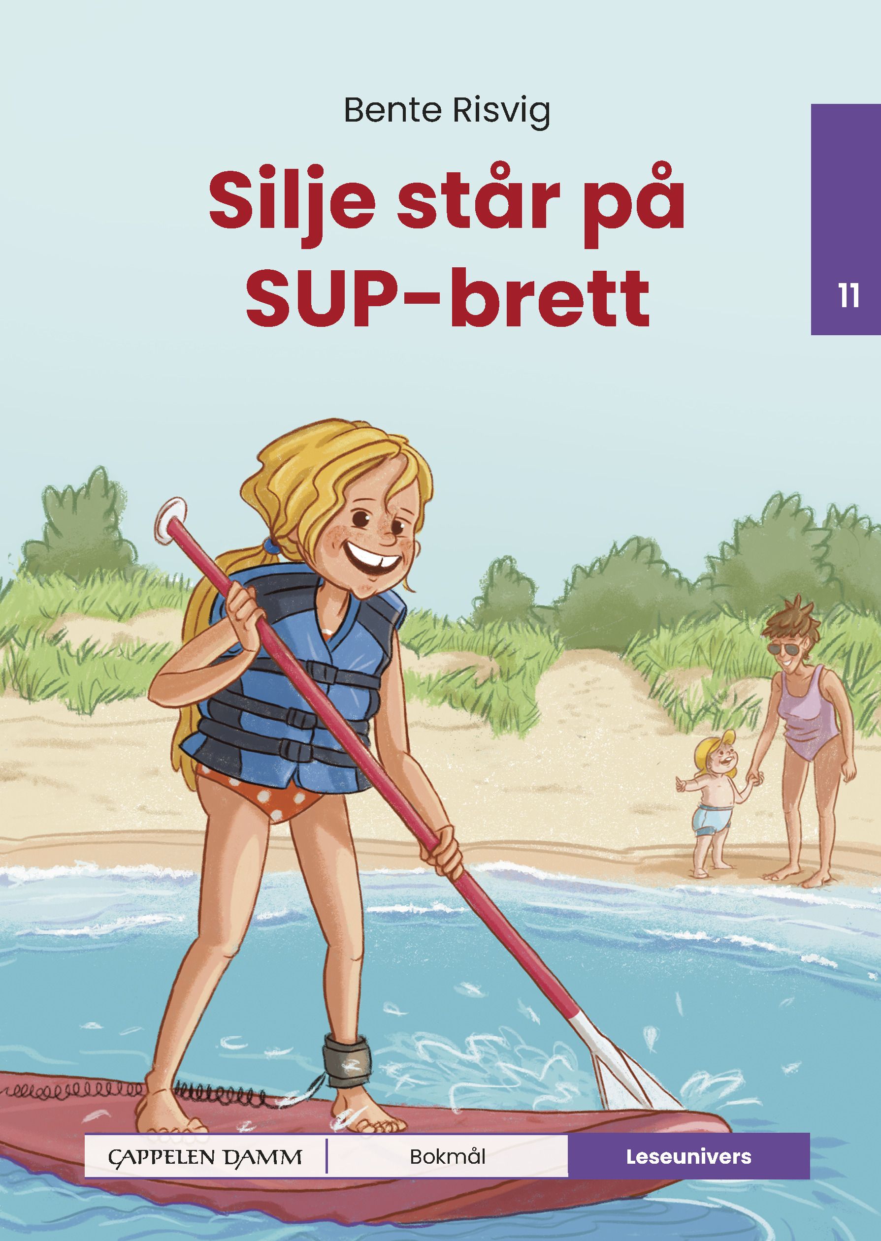 Silje står på SUP-brett - nivå 11