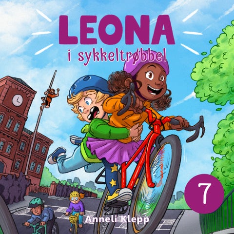 Leona i sykkeltrøbbel