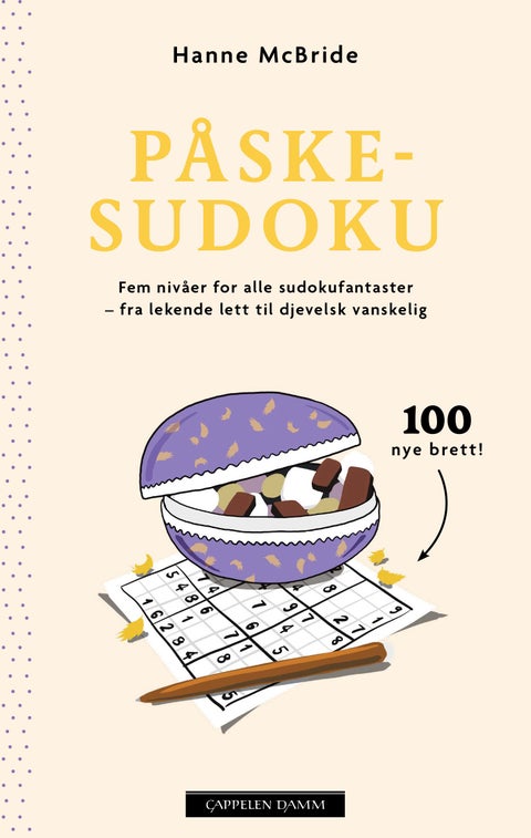 Påskesudoku - fem nivåer for alle sudokufantaster : fra lekende lett til djevelsk vanskelig