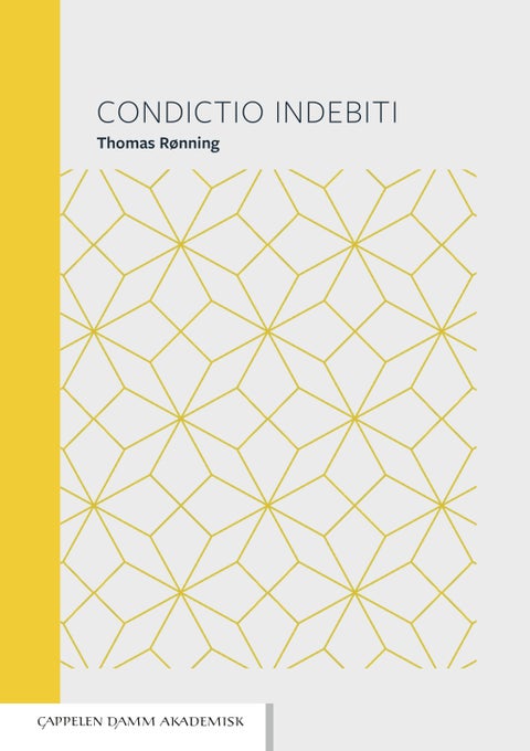 Condictio indebiti - et bidrag til norsk retts ulovfestede prinsipper for oppgjørskorreksjon, restitusjon og berikelse ved ugrunnede formuesoverføringer