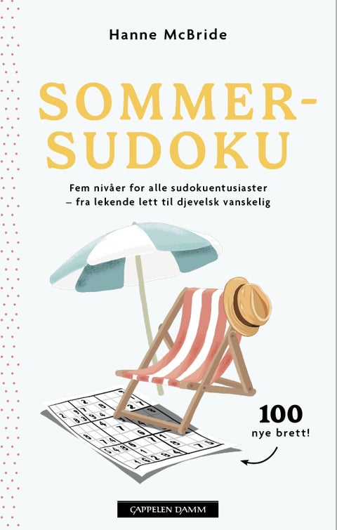Sommersudoku 2026 - fem nivåer for alle sudokuentusiaster – fra lekende lett til djevelsk vanskelig