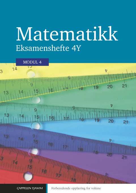 FOV matematikk eksamenshefte - forberedende opplæring for voksne modul 4Y